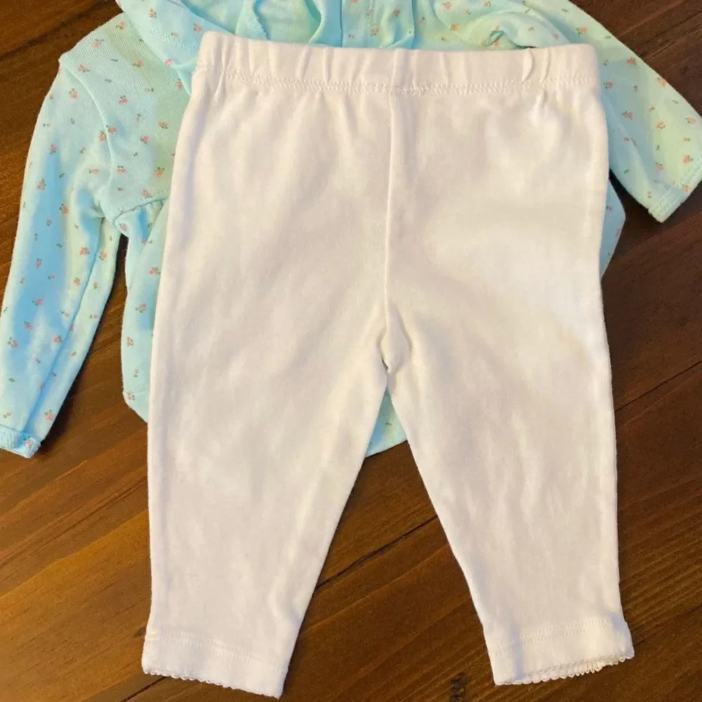 Carters Floral Hoodie Pants Outfit Set